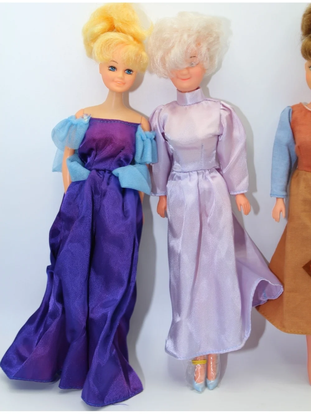 Vintage Disney Bikin Fairy God Mother & 3 Cinderella Dolls Set of 4